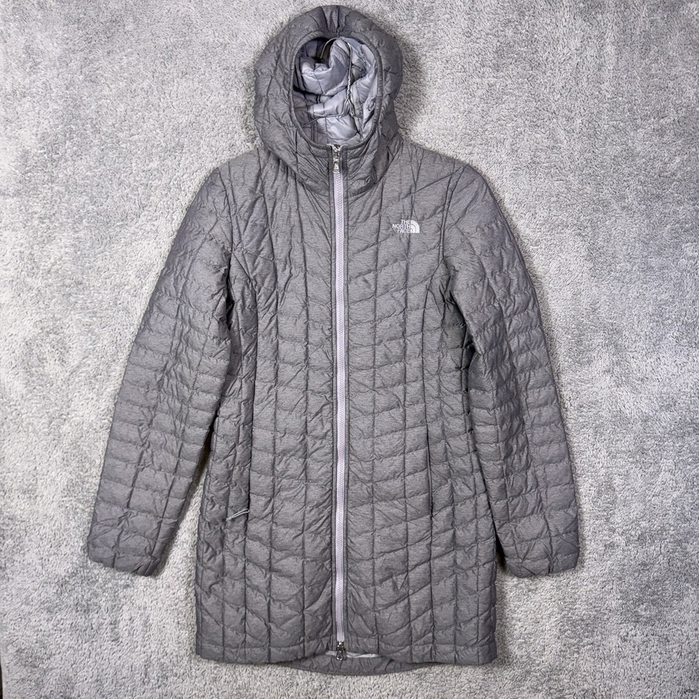 North Face Thermoball Jacket Women XS Quilted Puffer Parka Coat Hooded Primaloft
